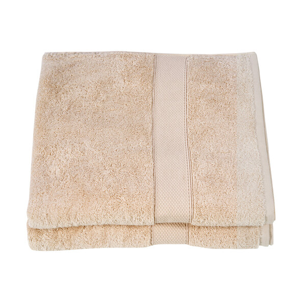 Badhanddoekenserie van badstof voor hotels, set van 2, beige