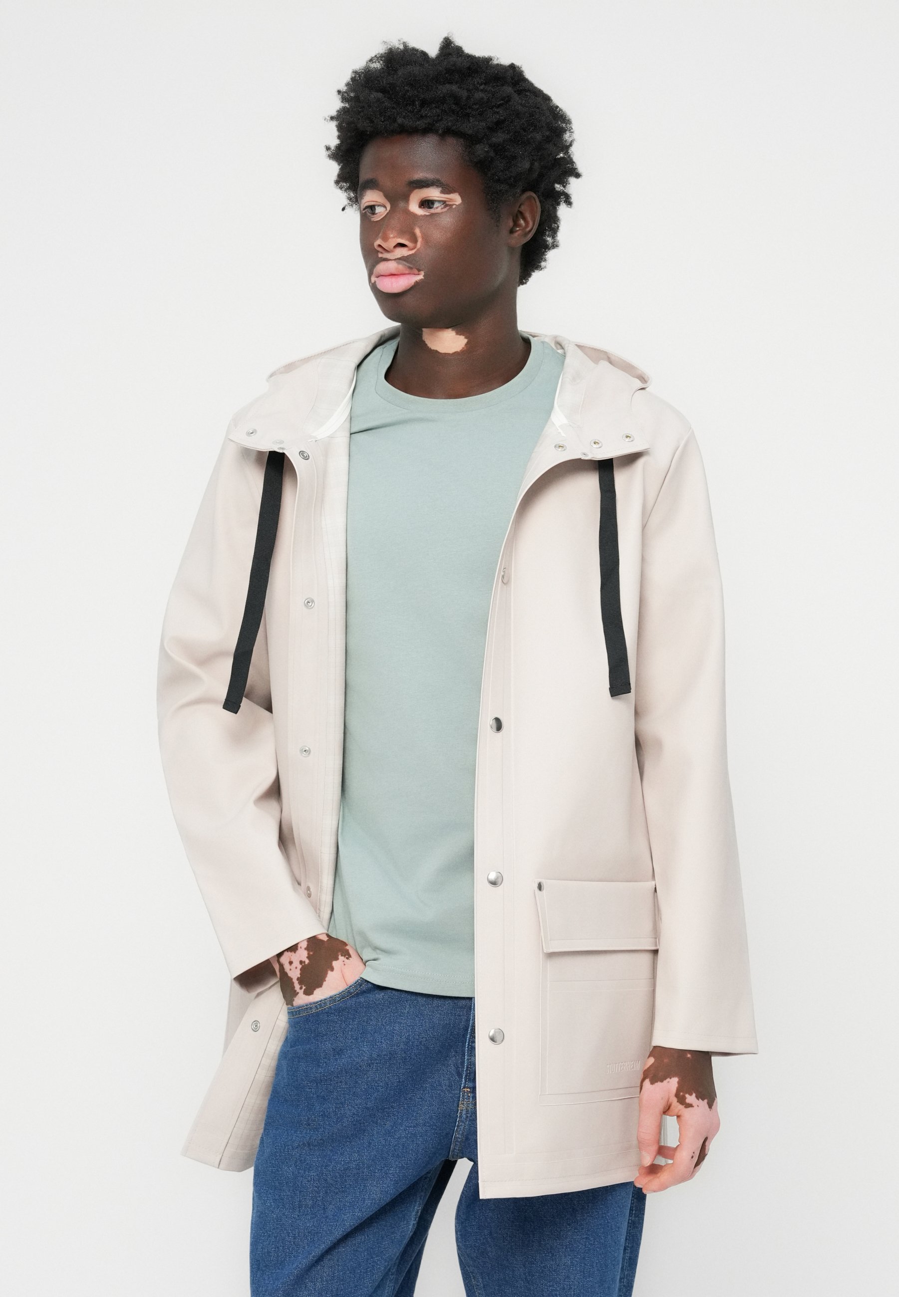 Stutterheim STUTTERHEIM X LYLE & SCOTT JACKET - Waterdichte jas - licht zand