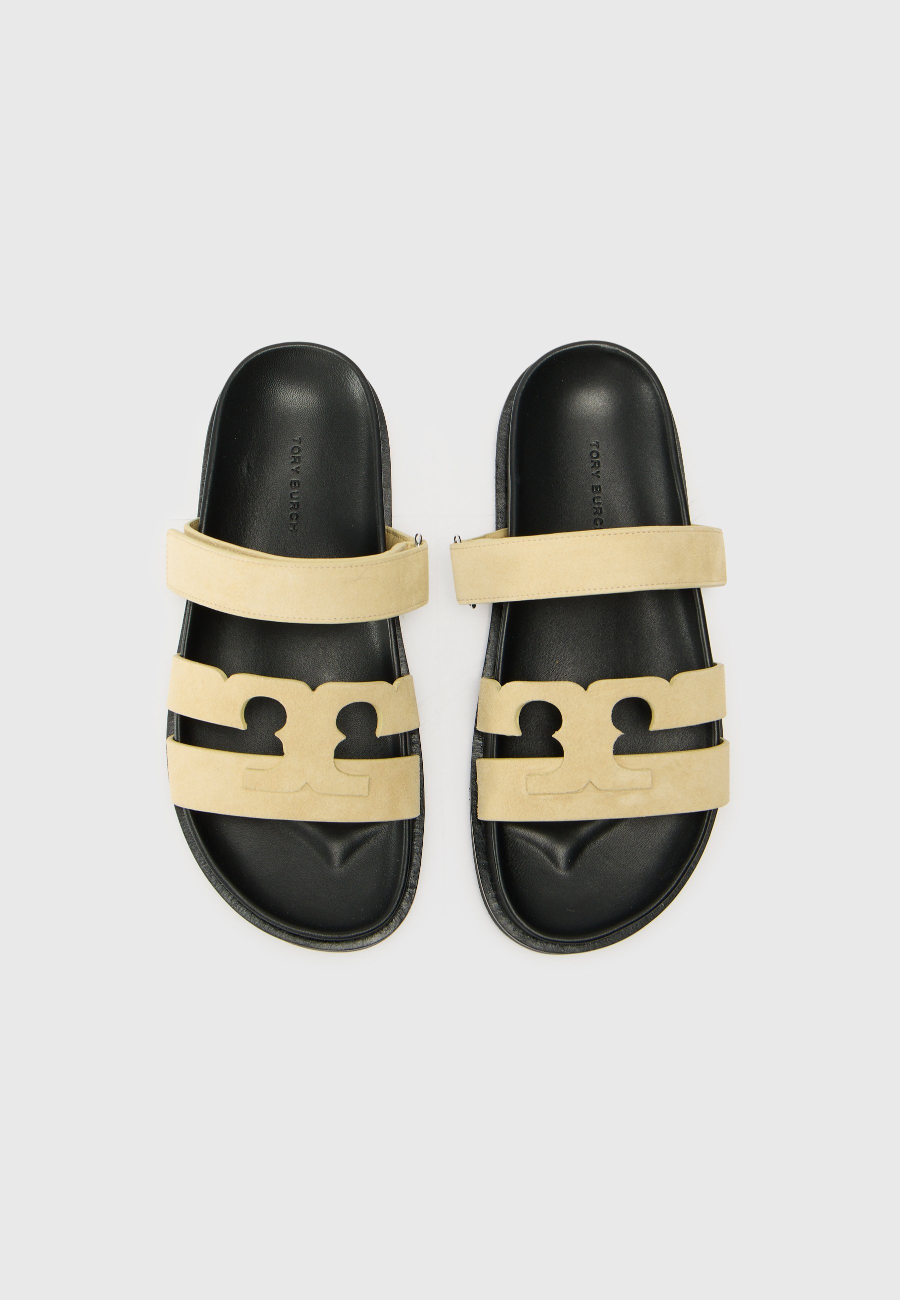 Tory Burch INES - Muiltjes - praline/perfect zwart