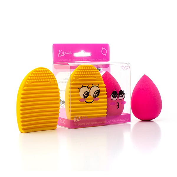 Makeupsvamp + rensemiddel | 1 stk.
