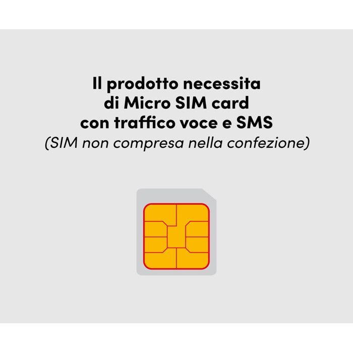 Teléfono adaptado para personas mayores - BEGHELLI - SLV40 - Negro - Botón SOS - Botones grandes retroiluminados