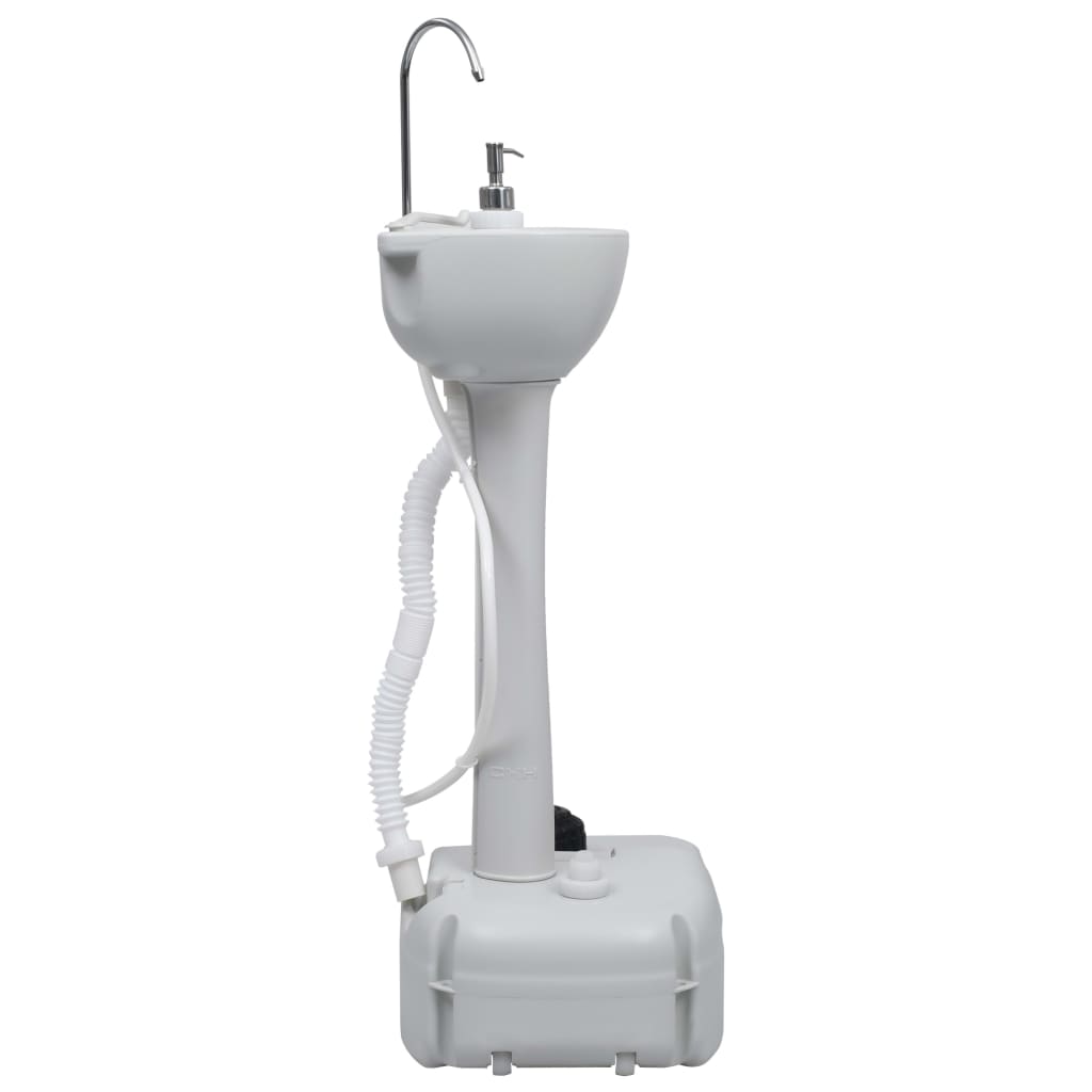 Vidaxl Juego De Lavabo Y Depósito De Agua Portátil Para Camping