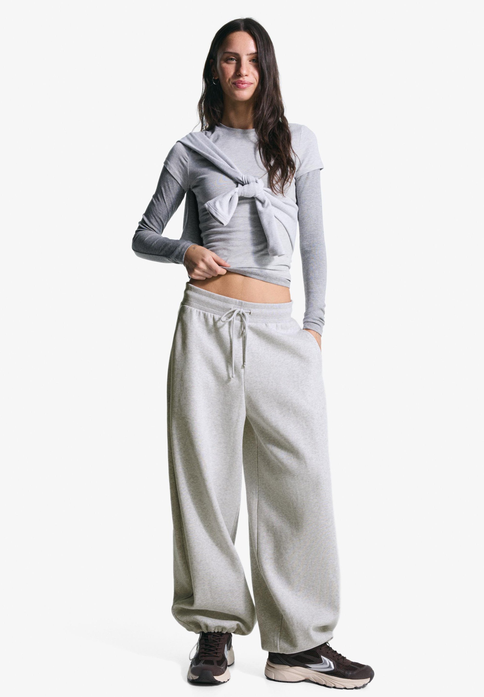 Bershka trainingsbroek - donkergrijs