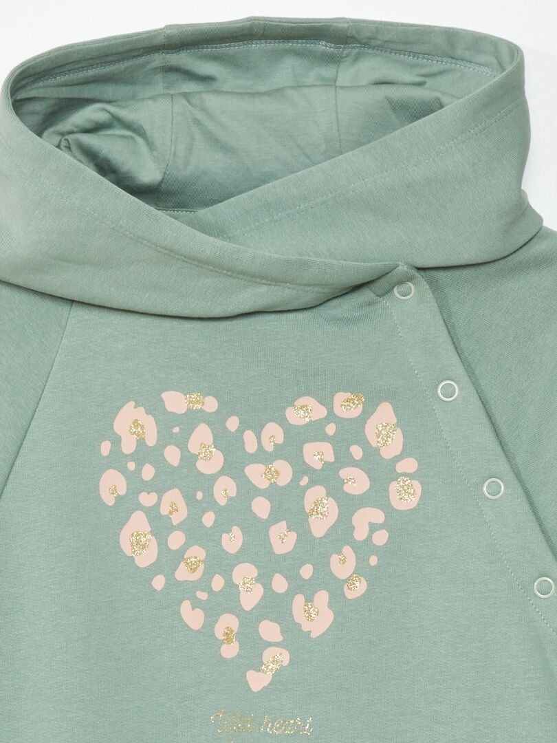 Sudadera de felpa fácil de poner - BLANCA