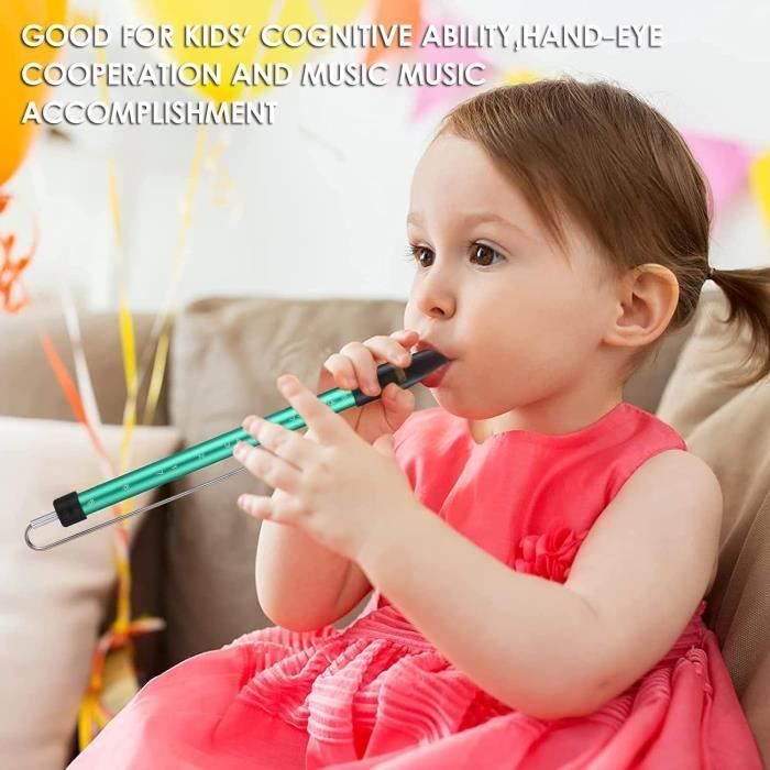 Flauta deslizante de metal con corredera de acero - Instrumento musical para padres - Juegos para niños y niñas