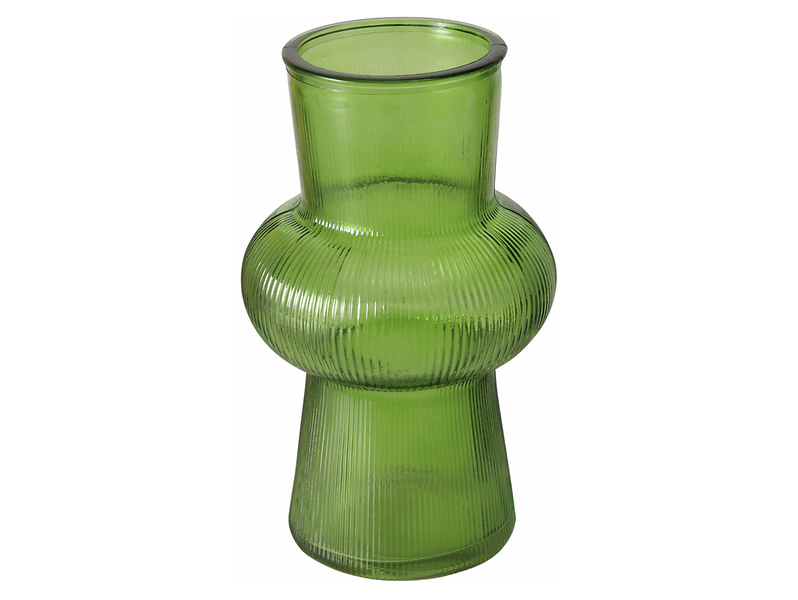 Wazon szklany Spring 20 cm ciemnozielony