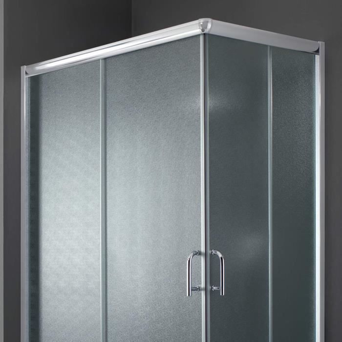 Cabina de duche - IDRALITE - Alabama - Vidro de 6 mm - Reversível - 80 x 120 cm