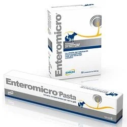 DRN Enteromicro Paste Symbiotisches Nahrungsergänzungsmittel für Hunde und Katzen, 15 ml Spritze