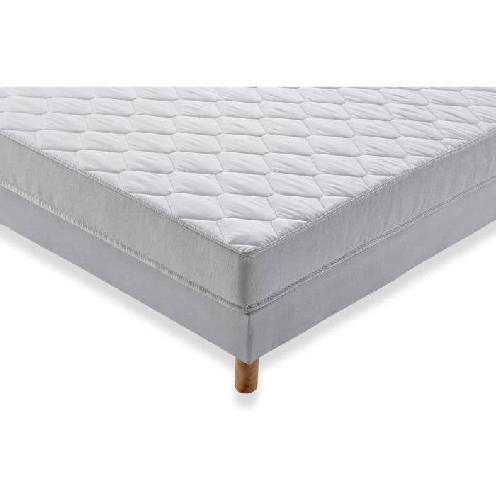 Mattress Set 140x190 cm + Slatted Base - Foam - 5 Zones - 15 cm - Firm - DEKO DREAM Airflex