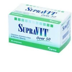 SUPRAVIT Supravit para mayores de 50 años. Complemento dietético multivitamínico y multimineral. 60 comprimidos.