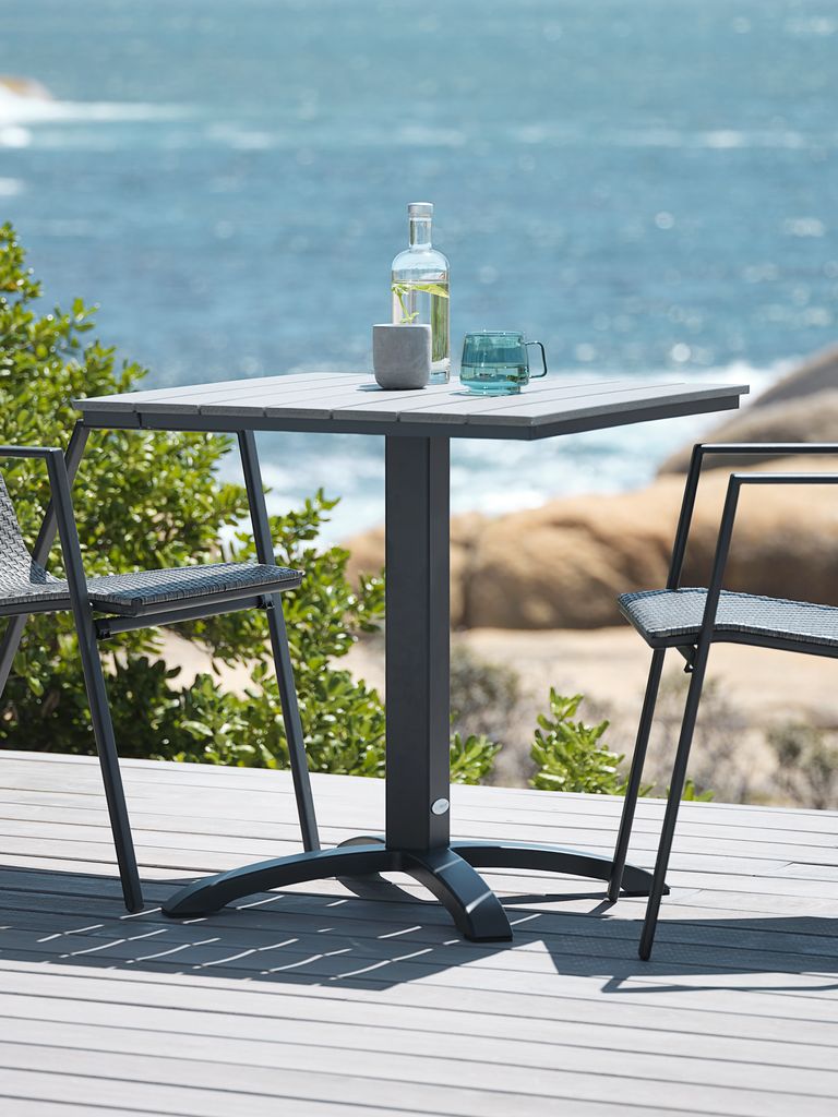 HOBRO Klub stol HOBRO S70xL70 sivi