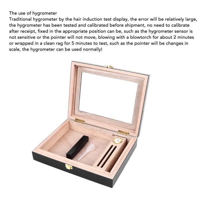 Humidor per sigari OMABETA. La scatola per sigari può contenere da 8 a 15 sigari, è dotata di un coperchio in vetro realizzato a mano e include accessori per sigari.