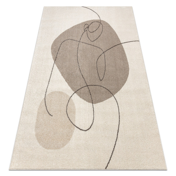 Dywan FUSION 8299 krem / beż - Geometryczny, 80x150 cm