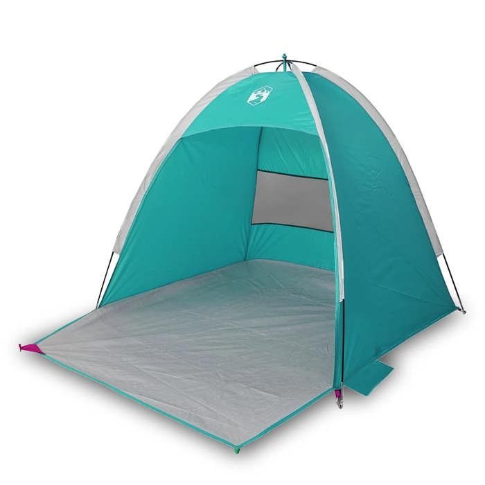 vidaXL Tienda de playa impermeable verde para 3 personas, tienda de campaña, tienda de jardín, refugio exterior, tienda de camping, refugio 4009456