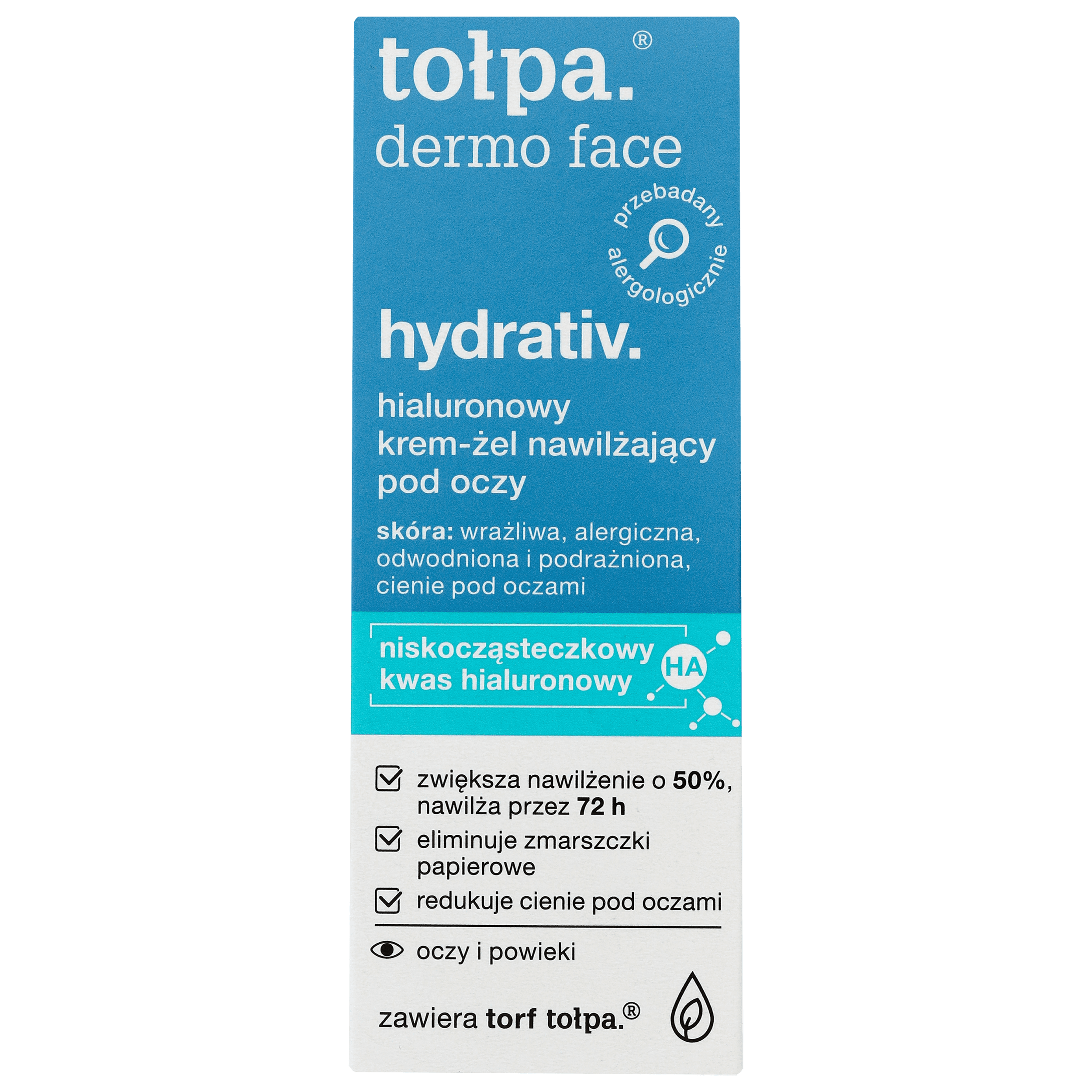Tołpa eye cream-gel with moisturizing and relaxing effect 10ml Dermo Face Hydrativ