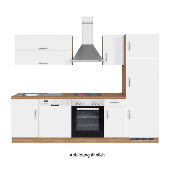 PORTO kjøkkeninnredning, 270 cm, hvit/vannfarget