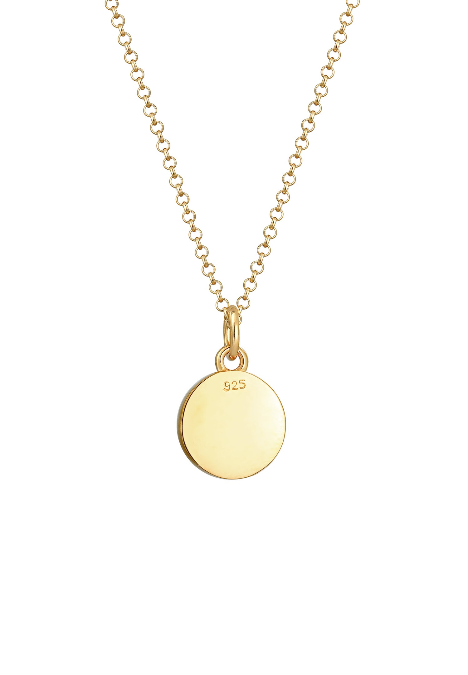 Elli Lettre L Pendentif Basic Collier Femme - (925/1000) Argent