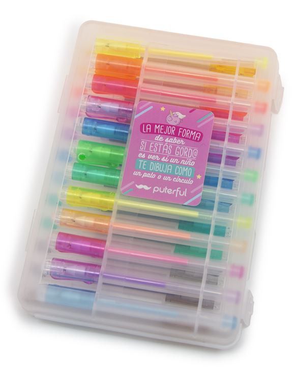 Set gel olovaka sa šljokicama i fluorescentnim materijalom