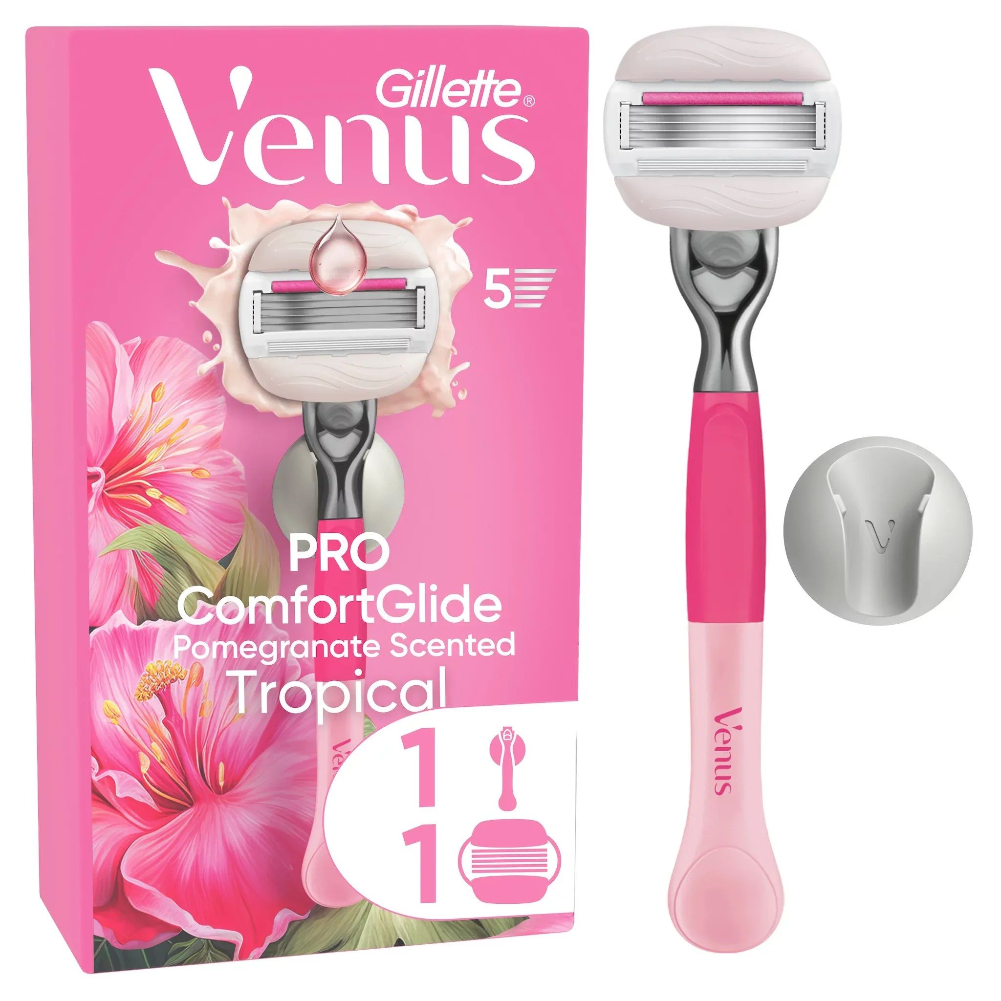 „Tropical Comfortglide Pro Razor“ moteriški skustuvo peiliukai