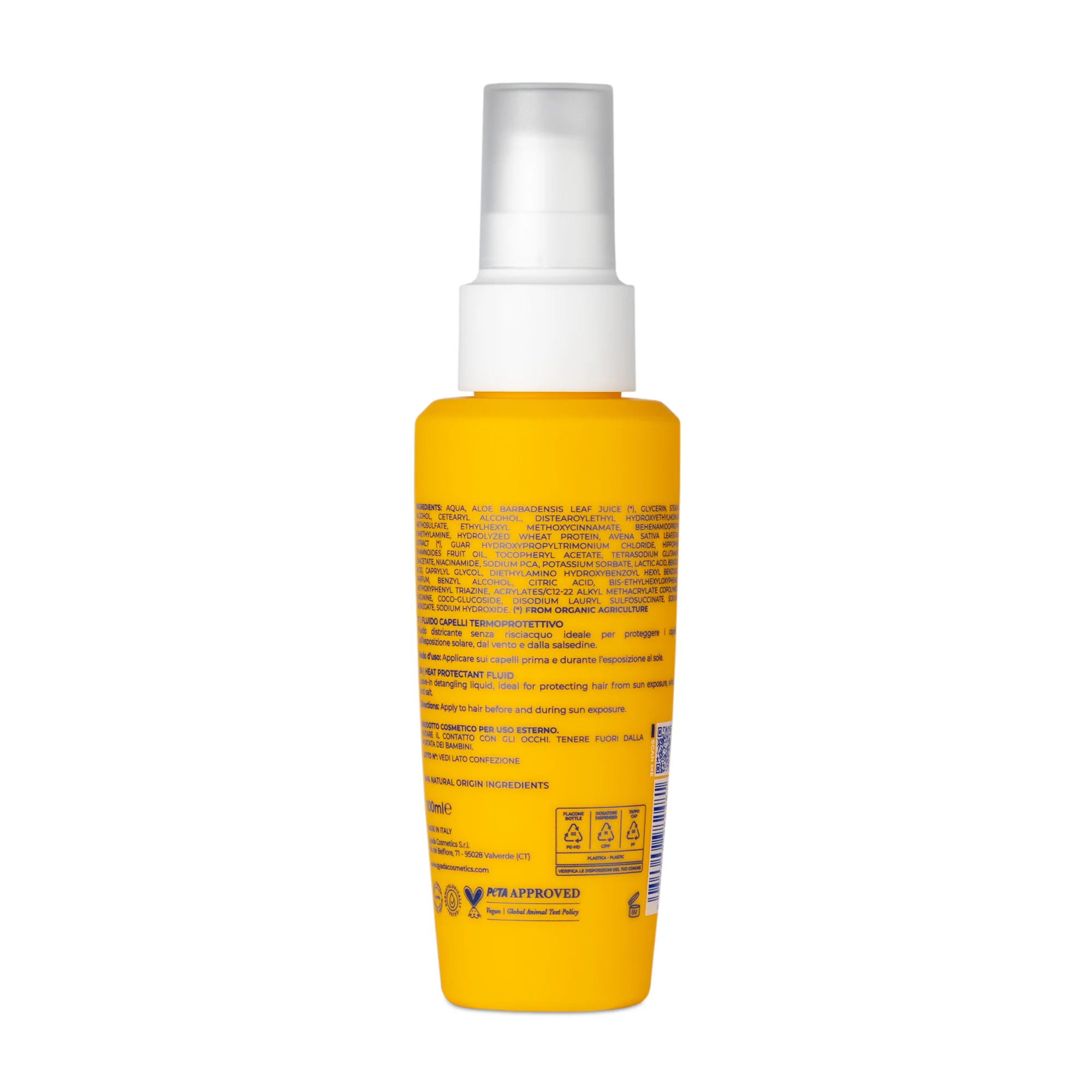 Solari Fluido Capelli Termoprotettivo Con Spf 10 - Crema Capelli Styling & Finish, Trattamento Protezione Solare Capelli