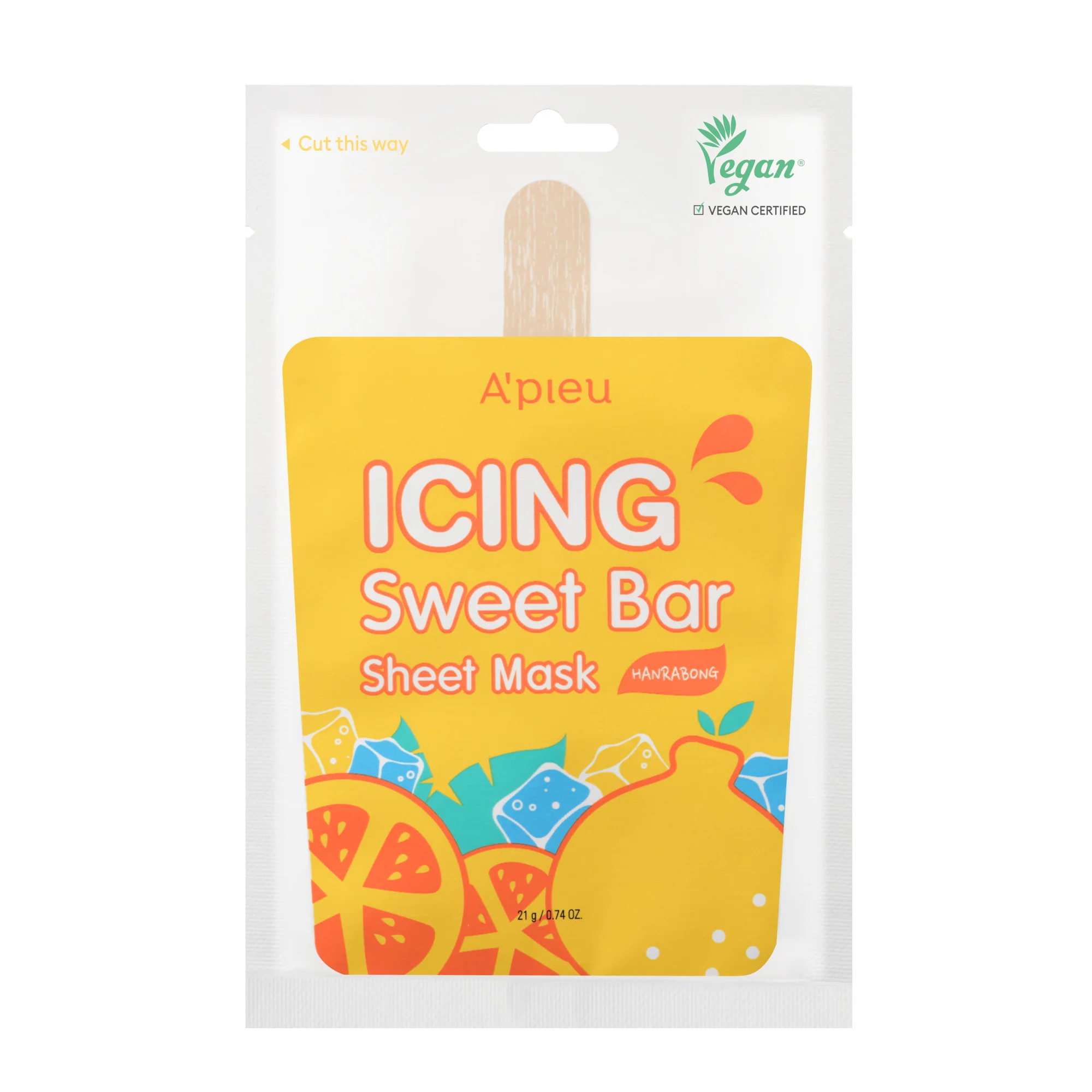 Mask Icing Sweet Bar Sheet Mask Hanrabong - Maschera Illuminante viso