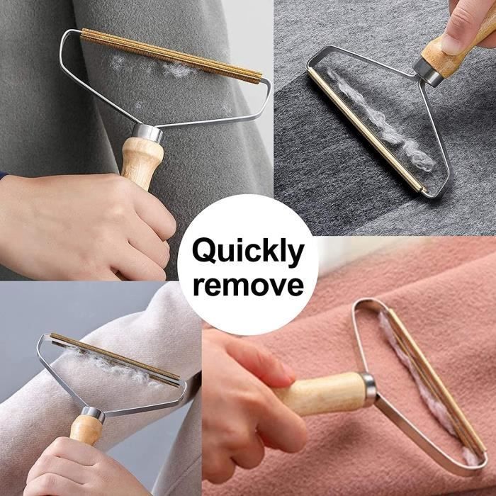 Rasoir Anti Bouloche,Décapant de Peluches,2 PCSPortable Brosse Rasoir Vetements Peluche pour La Maison,Brosse Manuel Anti Poil