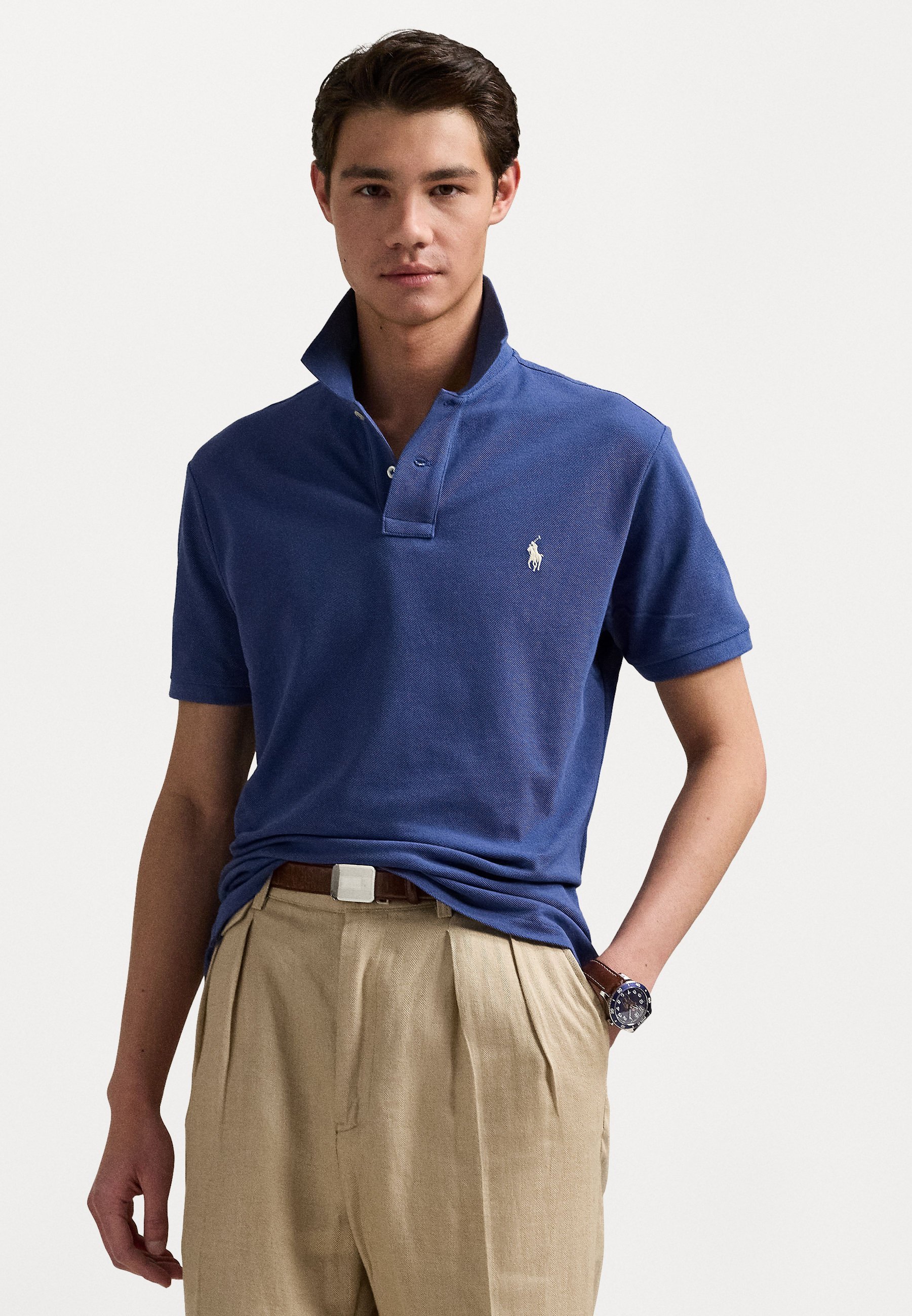 Polo Ralph Lauren Polo shirt met korte mouwen - aardeblauw
