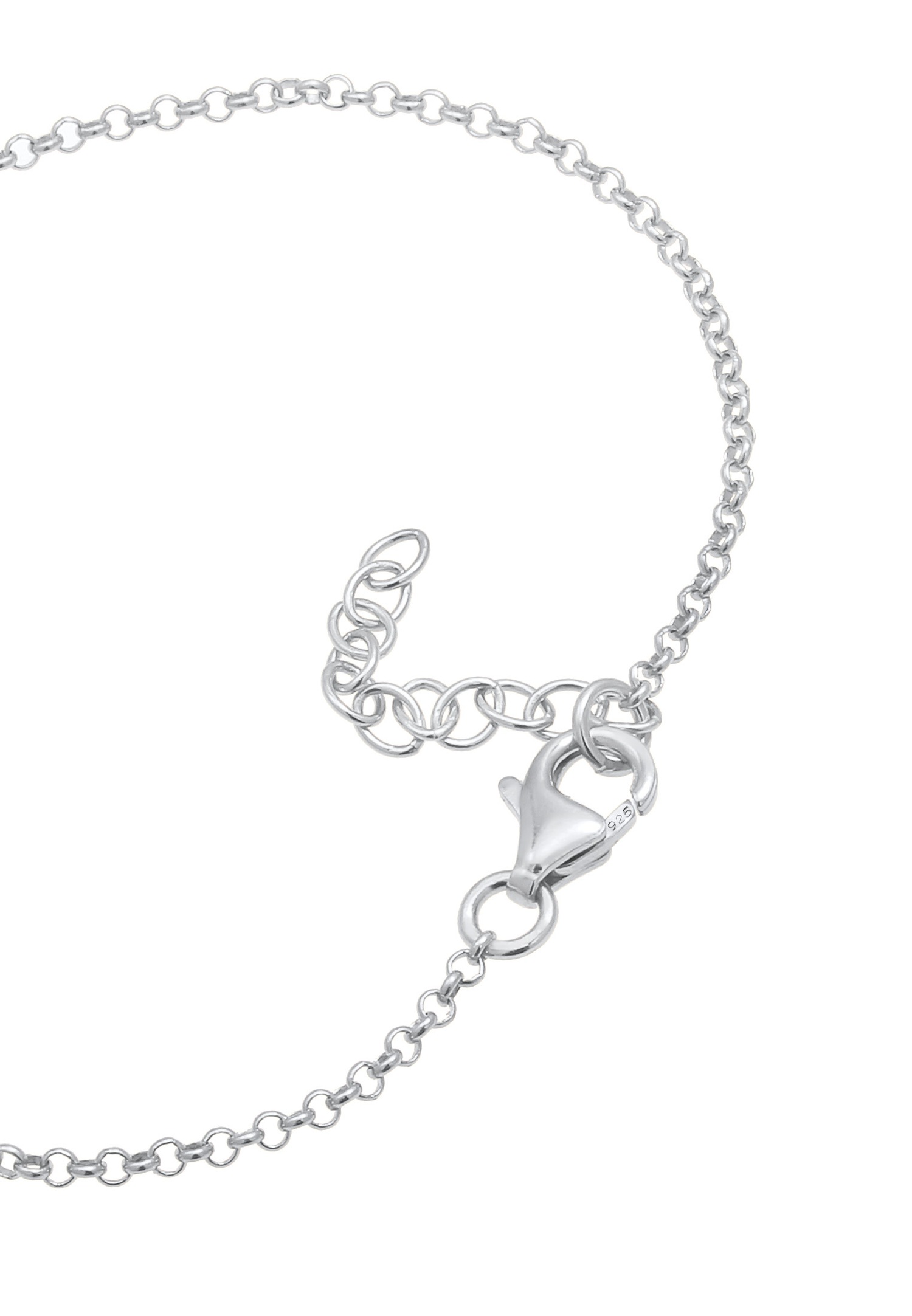 Elli Talisman découpé en trèfle pour dames en 925/1000 argent massif