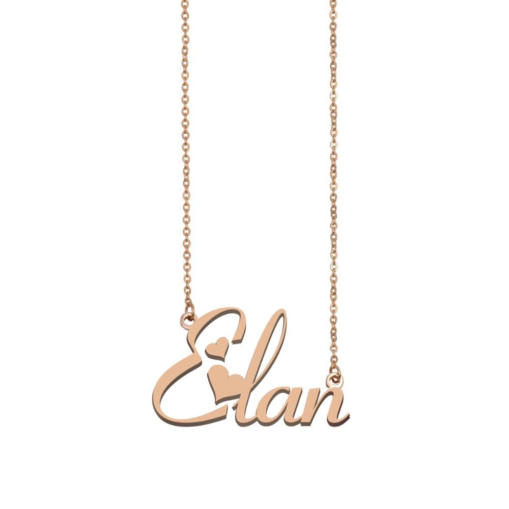 Collier Elan, personnalisable pour femmes, filles, meilleures amies, cadeau d'anniversaire, de mariage, de Noël ou de fête des mères