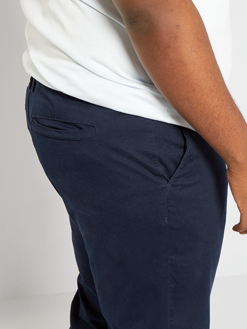 Calça chino de corte regular tamanho L34 - azul