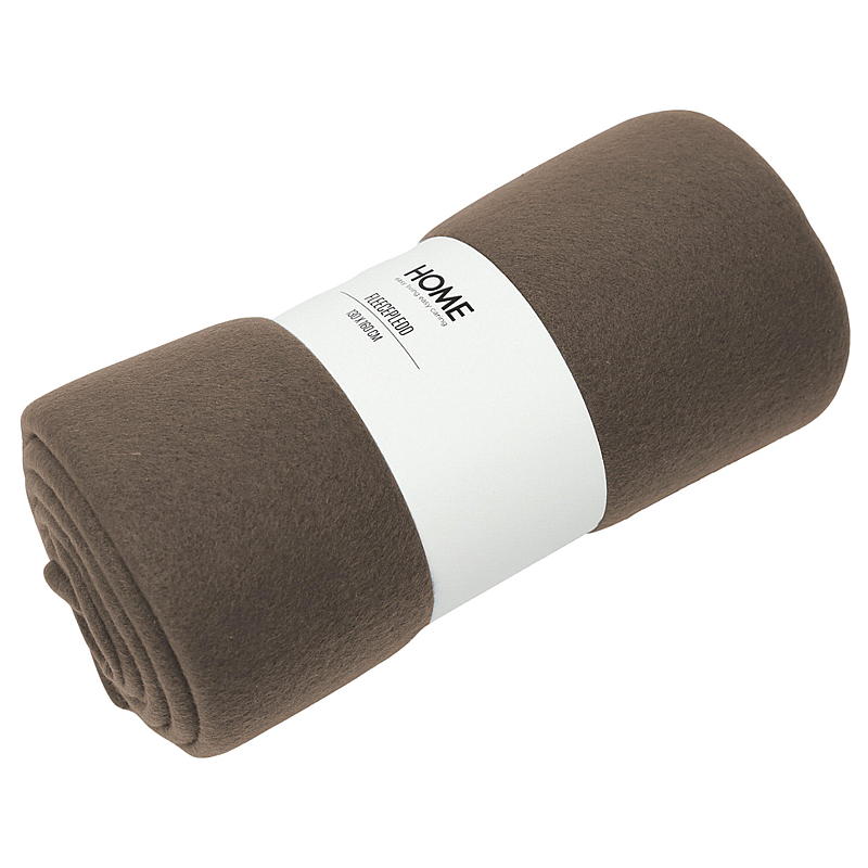 Coperta in pile Home 130x160 cm in noce riciclato
