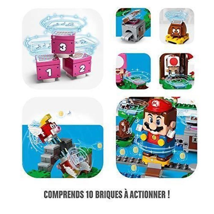 LEGO 71368 Super Mario Jeu de construction - Ensemble d'extension La chasse au trésor de Toad LEGO