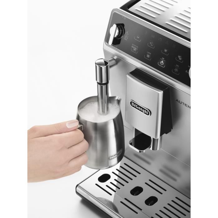 Cafetera espresso De'Longhi Autentica con molinillo incorporado - ETAM29.510.SB - 4 recetas - Negro plata