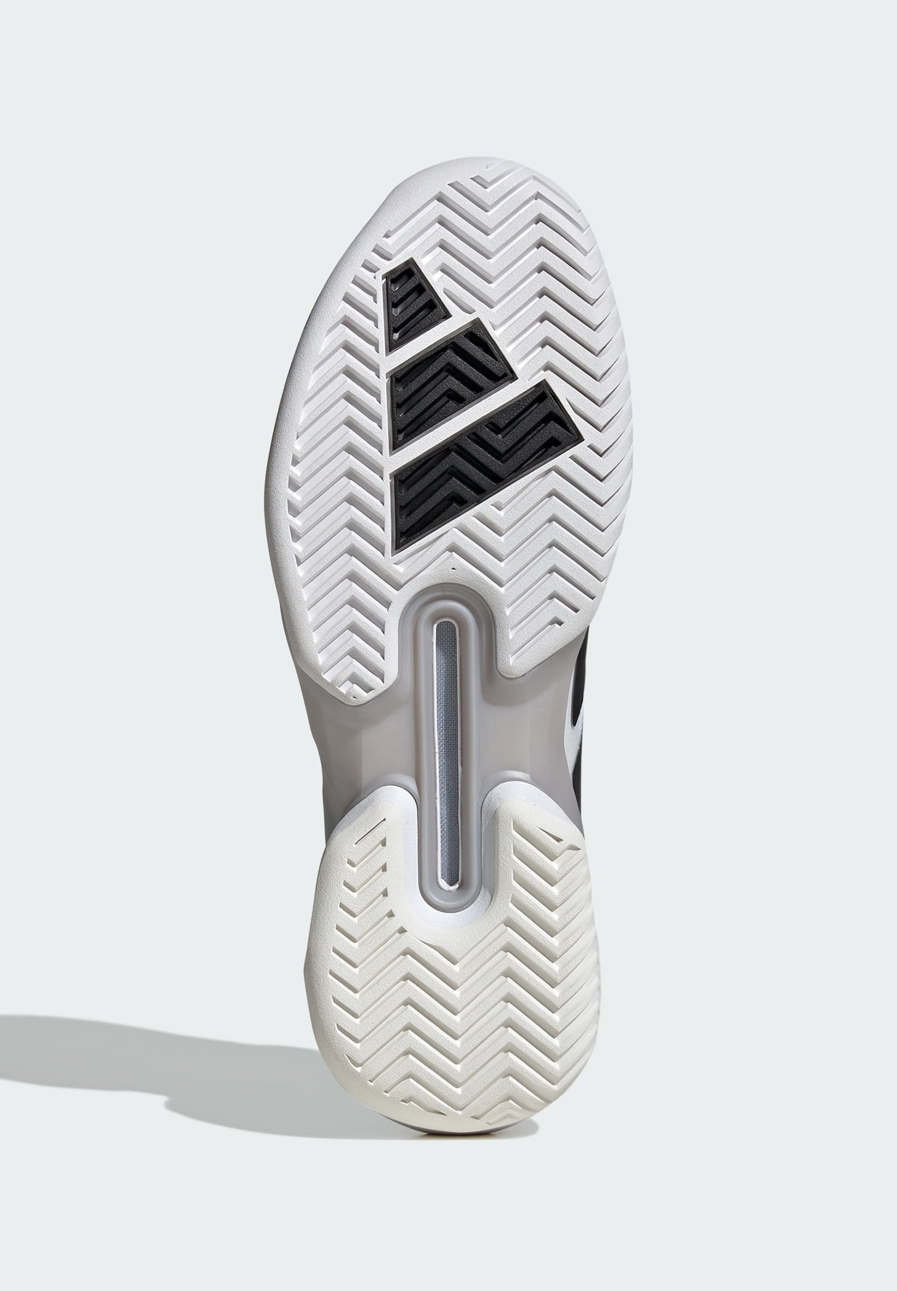 adidas Performance ADIZERO UBERSONIC 5 - Mitmeväljaku tennisejalatsid - pilvevalged, must, metallikhõbedased