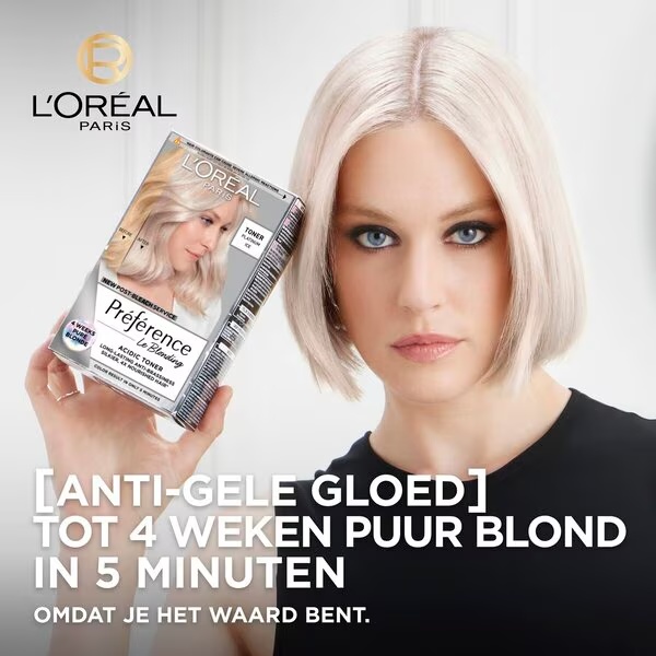 L'Oréal Paris Préférence Le Blonding Platinum Ice Acidic tonik<br>