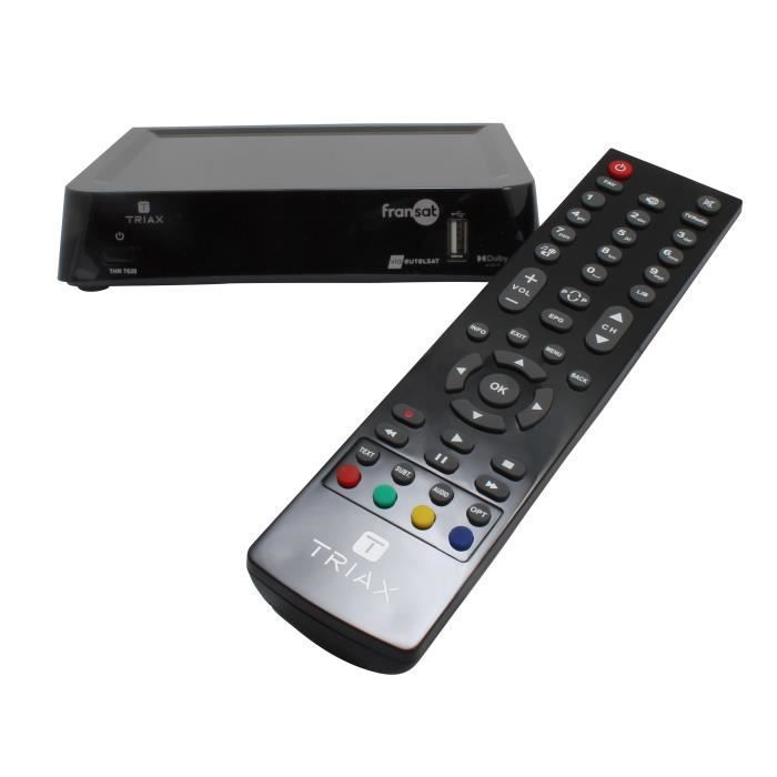 Receptor de satélite Fransat THR 7620 HD - Grabador USB - Timeshift
