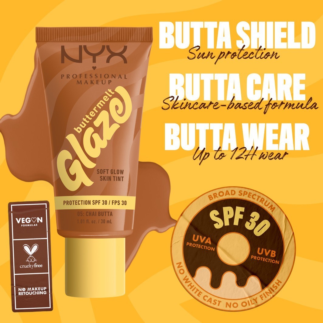 NYX Professional Makeup Foundation Buttermelt Glaze - 30 ml