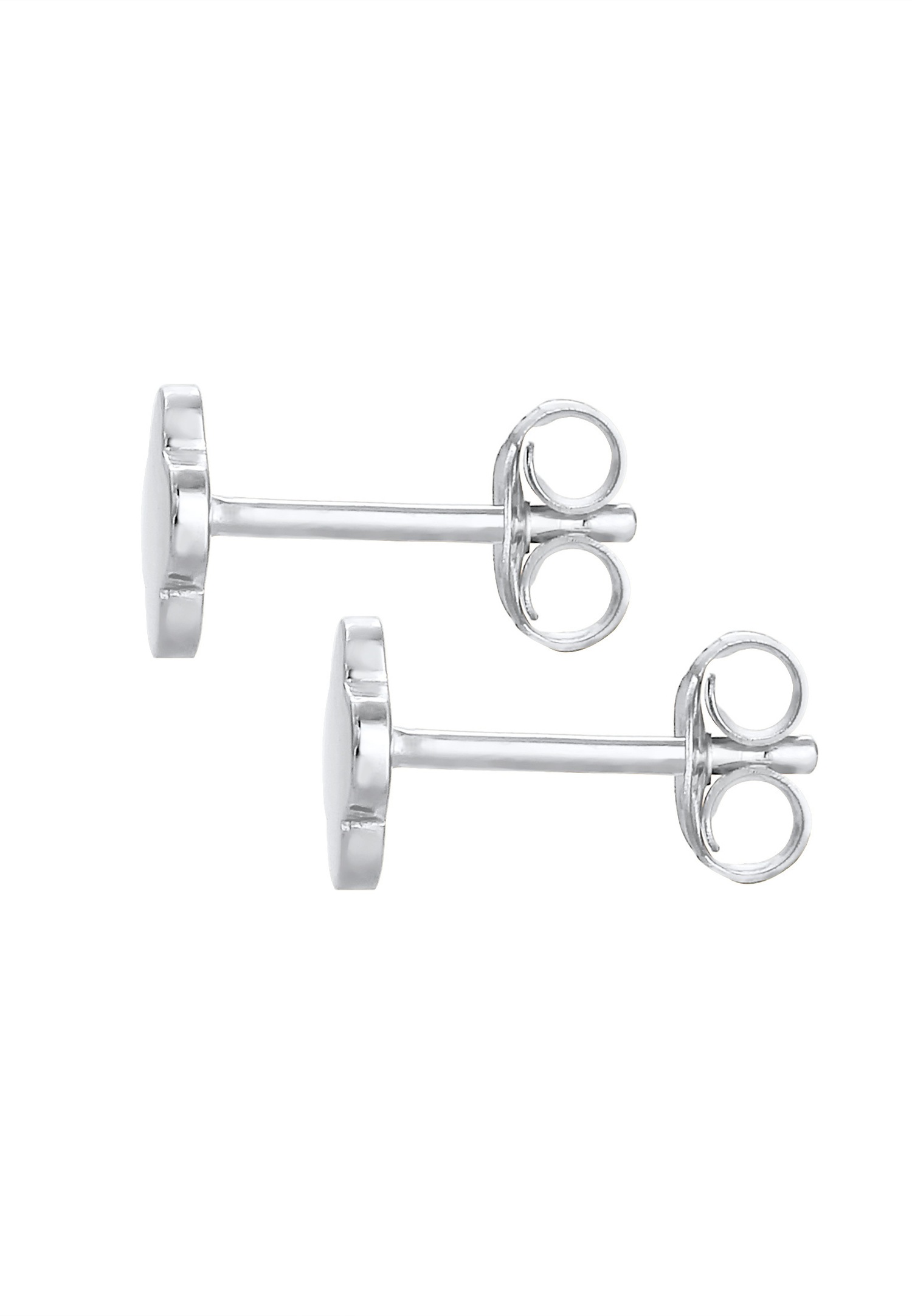 Elli Trèfle Basic Minimal Clous d'Oreille Femme - (925/1000) Argent