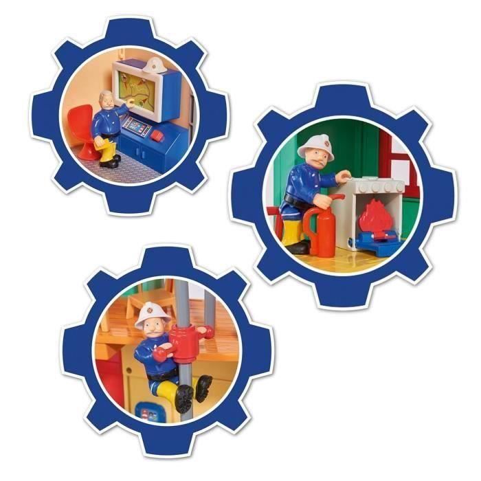 Smoby Fireman Sam Pontypandy Fire Station with 1 figure - Toy for children aged 3 and up
