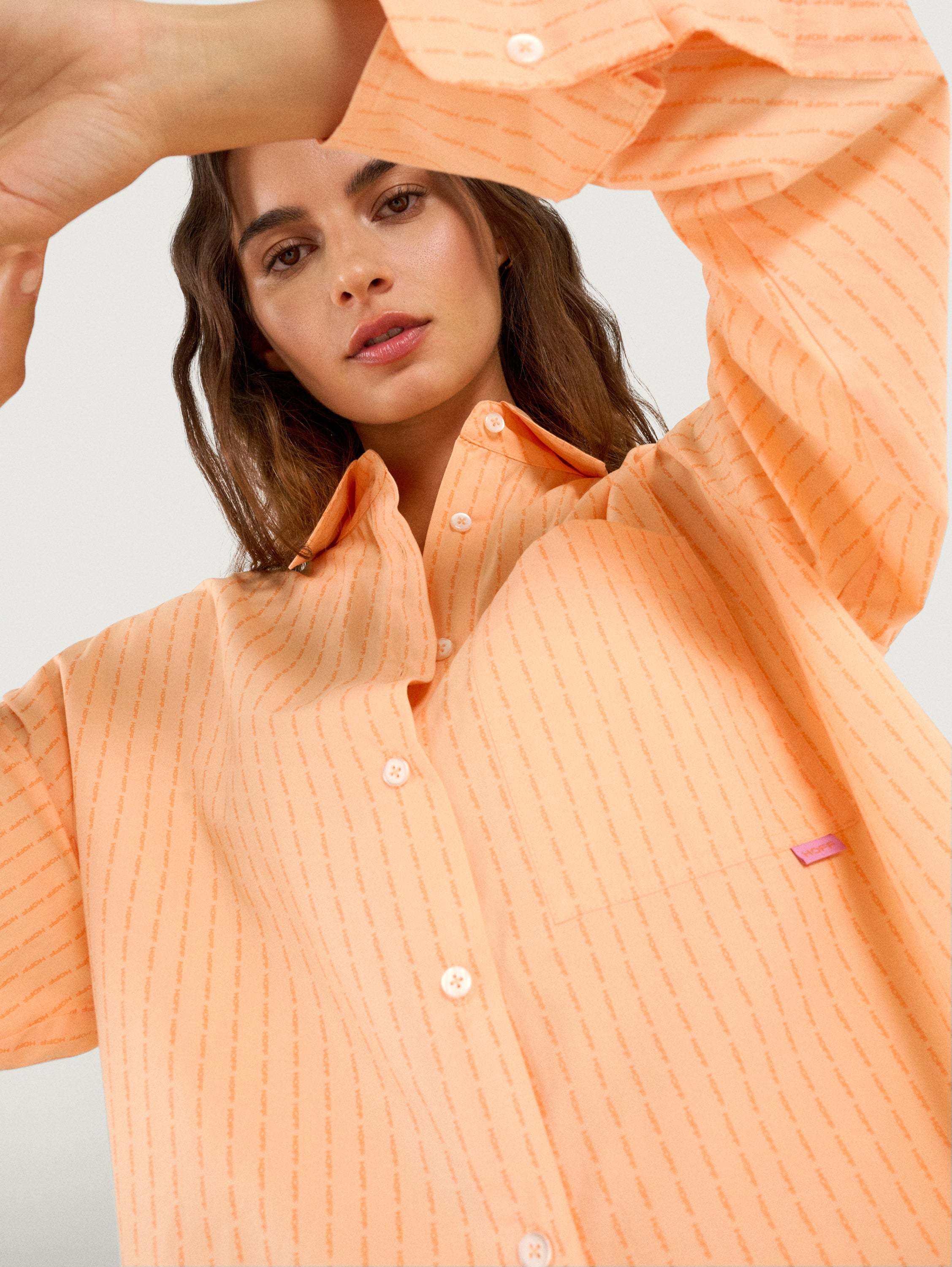 CAMISA LOGO HOFF HAWAII NARANJA