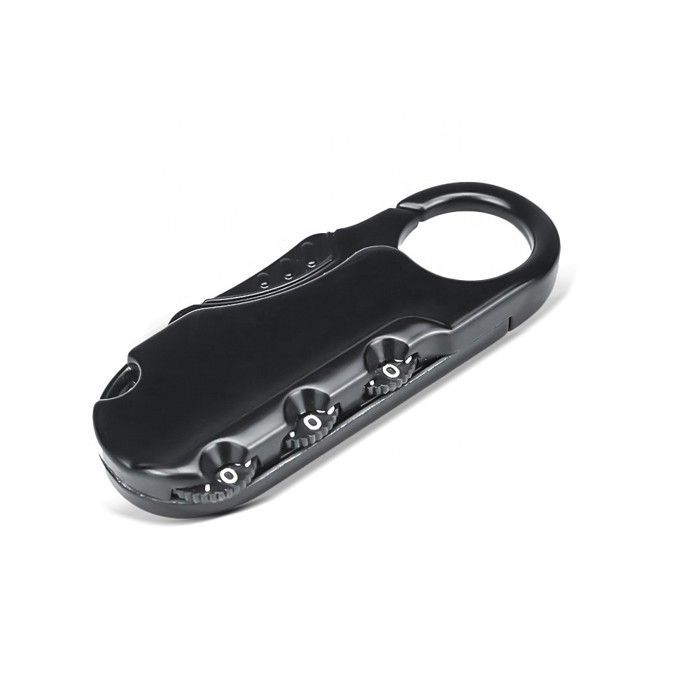 Candado/candado de combinación Tourtecs negro para casco de motocicleta