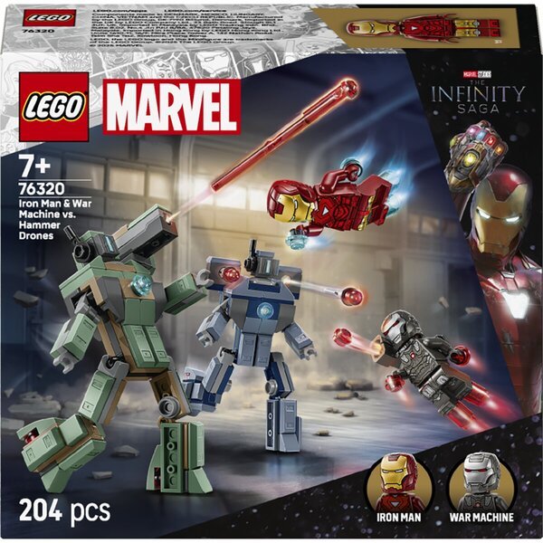 LEGO Marvel 76320 Iron Man i Ratni Stroj protiv Hammer Drona