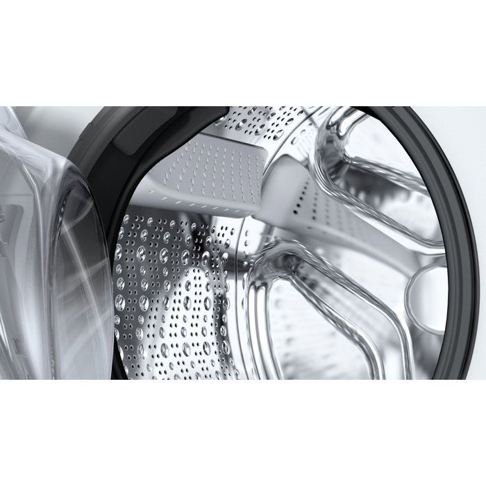 Lavadora de carga frontal BOSCH WAN2427ZFR SER4 - 8 kg - Inducción - 60 cm - 1200 rpm - Clase energética A - Vapor - Blanca