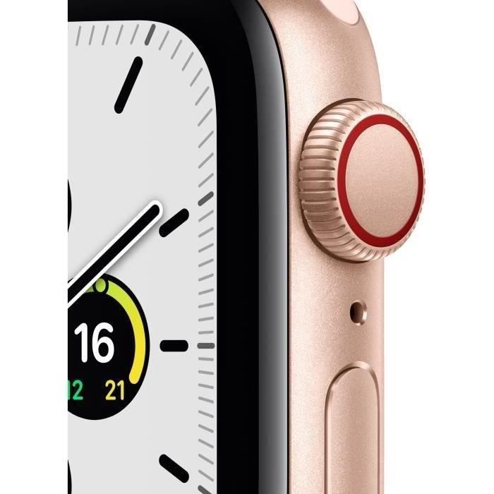 Apple Watch SE GPS + Cellular - 40mm Boîtier aluminium Or - Bracelet Rose des Sables (2020) - Reconditionné - Excellent état