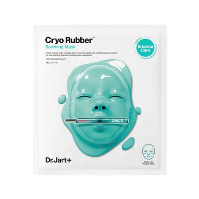 Mascarilla facial calmante Dr. Jart Cryo Rubber, refrescante, con alantoína, 40 g.