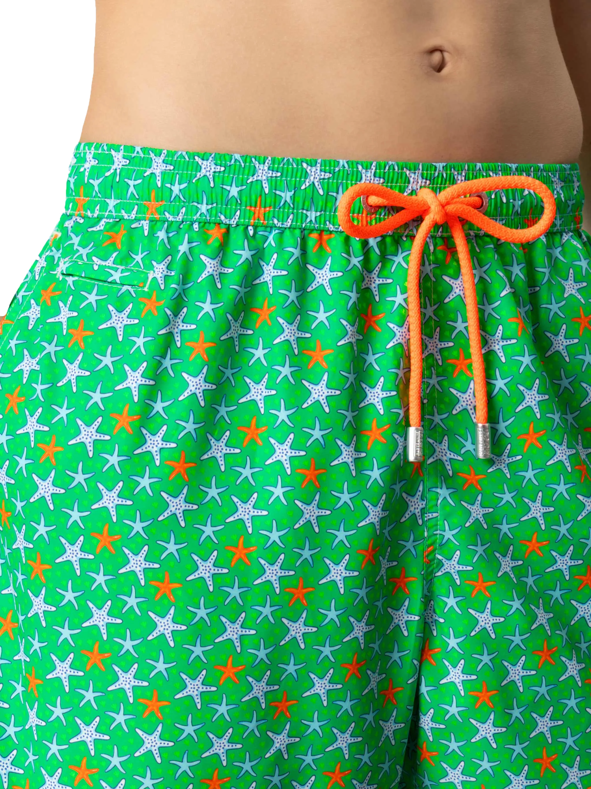 Costume da bagno da uomo in tessuto leggero con stampa stelle marine m