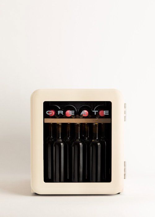 Cave à vin rétro - Create - Winecooler - 12/45/76 bouteilles - Température réglable - Éco-responsable