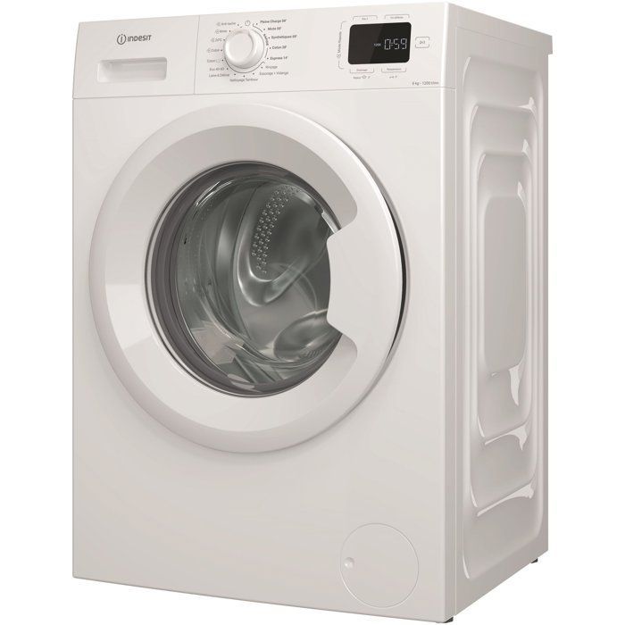Lave-linge hublot INDESIT IM642MYTIMEFR - 6 kg - Induction - L60 cm - 1200 trs/min - Blanc