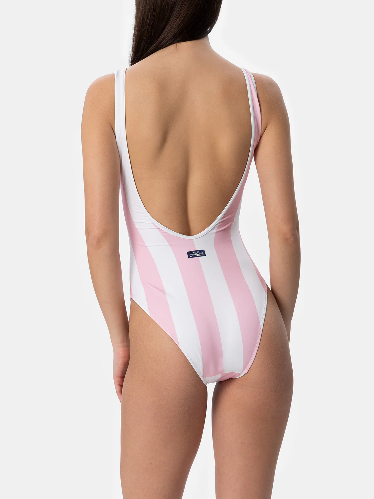 Costume intero da donna con stampa a righe scoopback | EDIZIONE SPECIA