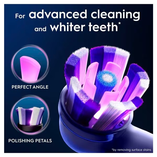 Oral-B iO Radiant White Opzetborstels<br>wit, 2 št